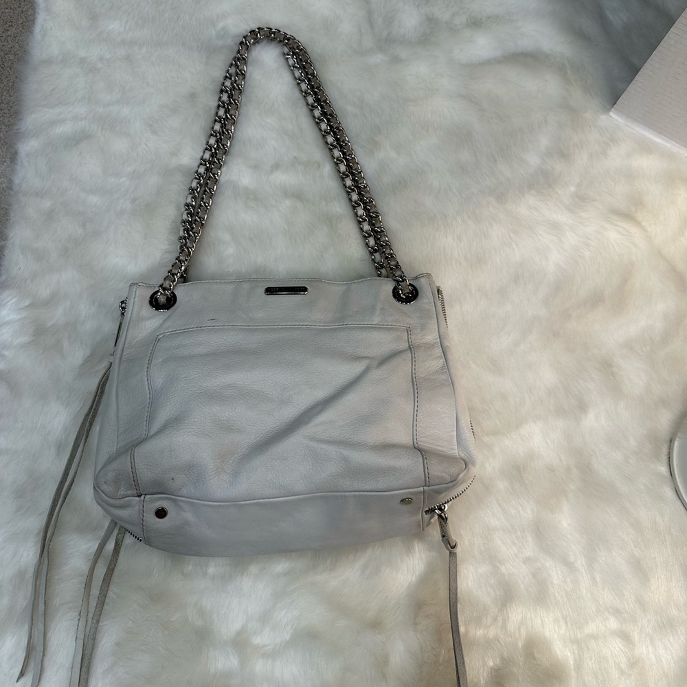 Rebecca Minkoff cream shoulder bag